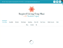 Tablet Screenshot of inspiredlivingfengshui.com